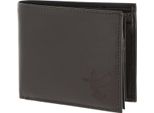 Oxmox Pelle Portafoglio Leather Rfid Protect QuerscheinböRse Freedom Pigeon Embossed Brown Marrone Scuro