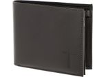 Oxmox Pelle Portafoglio Leather Rfid Protect QuerscheinböRse Freedom Cross Embossed Brown Marrone Scuro