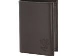 Oxmox Pelle Portafoglio Leather Rfid Protect KombiböRse Frog 2.0 Embossed Brown Marrone Scuro