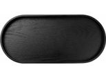 Asa Selection Wood Holztablett Oval, Tablett, Serviertablett, Dekotablett, Holz, Schwarz, 35.5 X 6.5 Cm, 53796900