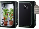 Tenda Da Coltivazione Vevor, 120X120X200 Cm, Grow Box In Mylar 600D Altamente Riflettente, Tenda Da Coltivazione Per Piante Da Interno Con Finestra Di Osservazione, Pavimento E Cerniera, Robusta Tenda Da Coltivazione Per Frutta, Fiori E Ortaggi