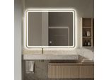 Specchio Da Bagno FenomÉ Mat Goud Con Illuminazione Led Integrata E Riscaldamento Dello Specchio - 60 × 80 Cm