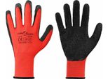 Vidaxl Guanti Da Lavoro 24 Pezzi Rosso E Nero 10 / Xl
