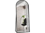 Grande Specchio A Figura Intera 180 X 80 Cm, Appendibile O Indipendente, Nero