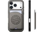 Inf Custodia A Portafoglio Magnetica In Finto Cuoio Grigia Per Iphone 17 Con Porta Carte