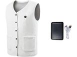 Inf Gilet Riscaldato A 8 Zone Con Batteria 10000Mah - Controllo Temperatura Usb Xl