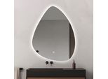 FenomÉ Rocks Specchio Da Bagno Organico - Illuminazione Led E Antiappannamento - 70×90 Cm