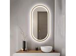 Specchio Da Bagno FenomÉ Tokio - 75 × 100 Cm, Illuminazione Led E Riscaldamento Dello Specchio - Oro