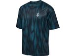 Hummel Hmlhiit Aop - Maglietta Sciolta S/S - Erba Marina, Taglia:Xl