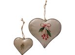Boltze Home Deco Set Di 2 Ciondoli A Forma Di Cuore