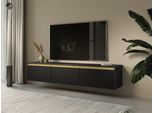 Armadio Rtv Nero 181,5 Cm, Moderno, Piano In Laminato