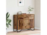 Maison Exclusive - Credenza Con Cassetti In Legno Antico 97 X 32,5 X 74,5 Cm