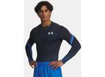 Under Armour Ua Heatgear Sub Crew Ls - Blue Atlantis, GrößE:S
