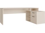 Schreibtisch FORTE Eckschreibtisch Tezaur, sand, sand, sand, B:200cm H:75,7cm T:121,8cm, Tische, Schreibtisch