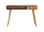 Scrivania 115X50X76 Cm In Legno Massiccio Di Acacia