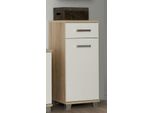 Veris - Base Bagno - 90,8 X 34,8 X 40,2 Cm - Bianco / Rovere Sonoma - Forte