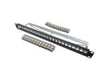 Pannello Patch A 24 Porte + 24 Prese Keystone RJ45 Cat.6A - Linear - KIT5024AS - Corto - Schermato
