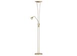 Trio Leuchten Led Deckenfluter, Grau (Messingfarben), 2, H: 180Cm, Leuchten, Led Deckenfluter