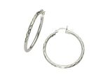Paar Creolen Vivance "925 Silber Rhodiniert 24Mm", Weiß, Ohrringe, Damen, One-Size, Silber 925 (Sterlingsilber)