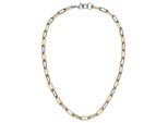 Kette Ohne AnhäNger Jobo, Edelstahlfarben, Halsketten, Damen, Edelstahl, L: 47, Edelstahl Bicolor-Optik 47 Cm
