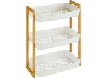 5 Cinque Semplicemente Intelligenti - Regal "NaturéO"" 3 Ebenen Aus Bamboo"