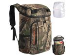Zaino Refrigerante - Borsa Termica Morbida - Per 36 Lattine - Isolata - A Prova Di Perdite - 2 Scomparti - Per Campeggio, Escursioni, Picnic - Mimetica Blu