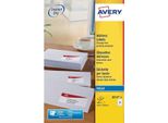 Avery Etichette Indirizzo Inkjet, 63,5 X 33,9 Mm, Bianco