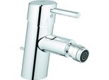 Grohe Concetto Mitigeur Monocommandé Pour Bidet, Saillie 116Mm, Vidage à Tirette, 32208001, 32208001
