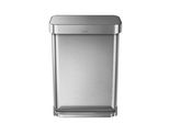 Simplehuman CW2023 - 55 L - Rettangolare - Acciaio Inox - Acciaio Inox - Terrazza - Acciaio Inox