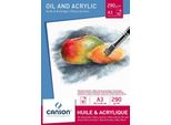 Canson Blocco Olio E Acrilico Din A3 290 G/M² Bianco 10 Fogli