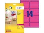 Etichette Fluorescenti Avery, 99,1 X 38,1 Mm, Rosa Fluorescente