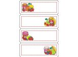 Etichette Decorative Vario Selezione Di Frutta Ve=10X4 Fogli