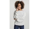 Urban Classics Donna Pullover Oversize A Righe Grigio/Bianco - S