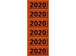 Elba 400123160 Elba Inhaltsschild "2020"", Rot, MaßE: (B)57 X (H)25 Mm"