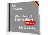 Tenda Laterale Estensibile Privacy E Protezione Dal Vento Larghezza: 300 Cm Altezza: 180 Cm Antracite