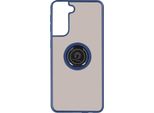 Avizar, Custodia Per Galaxy S21 Plus Anello Magnetico Finitura Opaca, Blu