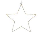 Stella Outdoor Con Led E Timer - Circa 40 Cm - A Batteria In Nero (Grande / 40 Cm)