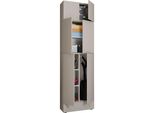 Armadietti Multiuso Lona Grigio A. 240 X L. 70 X P. 39 Cm