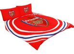 Arsenal Fc - Reversibile - Set Di Biancheria Da Letto "Pulse"" BS2436 (Letto Matrimoniale) (Rosso)"