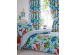 Set Di Biancheria Da Letto, Dinosauro AG2130 (Letto Singolo) (Blu)