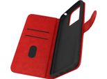 Avizar, Custodia Redmi 10C Chesterfield In Pelle Fiore Con Supporto, Rosso/Nero