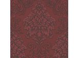 Carta Da Parati In Lana Ornamentale Profhome 368983-GU Leggermente Goffrata Semilucida Rosso Argento Nero 5,33 M2