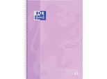 Oxford 400138325, Monocromatico, Lilla, A4+, 80 Fogli, Carta A Righe, Copertina Rigida