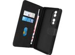 Avizar, Custodia Honor 70 Chesterfield In Pelle Fiore Con Supporto, Nero