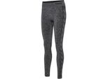 Hummel Hmlmt Una Seamless Mid Waist Tights Donna 2508 - Nero Melange Xs