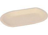 Conpax (Lm) 50 Vaschette Snack Canna Da Zucchero 1 Cm X 13,2 Cm X 9,7 Cm Naturale | Foglio (50 Pezzi)