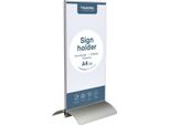 Europel 350060 Supporto Da Tavolo Europel, 1/3 Din A4 Verticale, Base In Alluminio