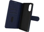 Avizar, Custodia Oppo A17 Chesterfield In Pelle Fiore Con Supporto, Blu Scuro