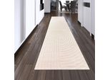 Tappeto Moderno Con Motivo A Fiocco In Beige Dimensioni - 80 X 300 Cm