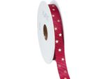 Nastro Decorativo Festivo Rosso Scuro Con Stelle Dorate 15 Mm X 20 M Nastro Decorativo Natalizio Per Regali